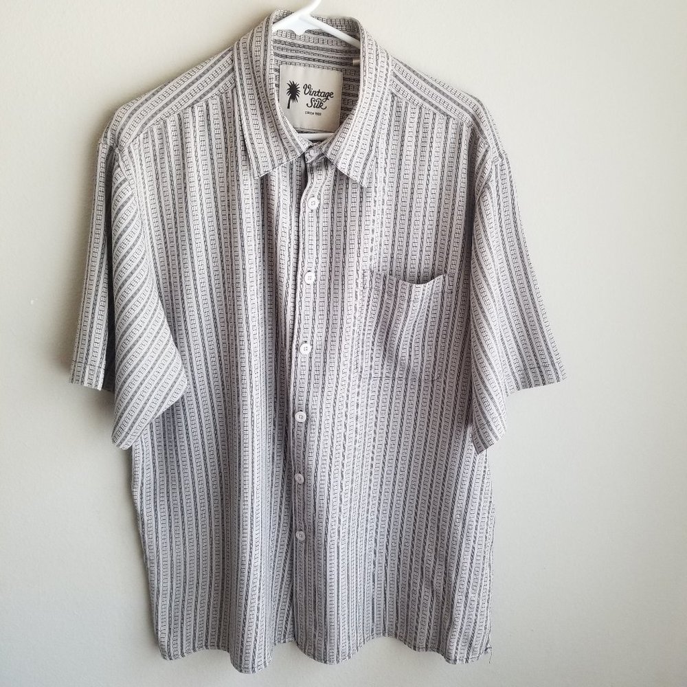 Vintage Silk [XL] Button Up Shirt